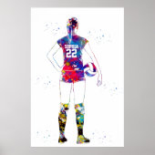 Poster Joueuse de volley-ball féminine (Devant)