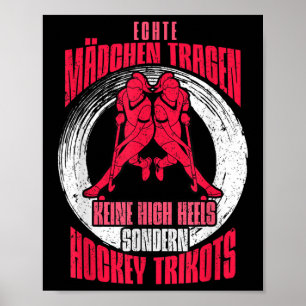 Poster Joueuses de hockey sur gazon féminines réelles