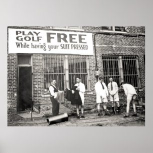 Poster Jouez Au Golf Gratuitement (Tout En Tenant Votre C