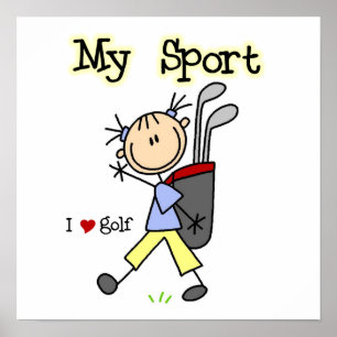 Poster Jouez au golf mon sport