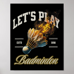 Poster Jouons à Dminton Shuttle