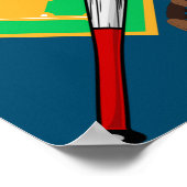 Poster "Jouons au bal" Baseball (Coin)