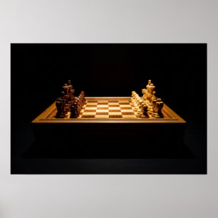Poster Jouons aux échecs