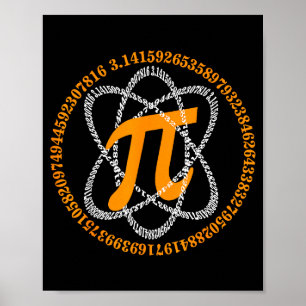 Poster Jour 3,14 Symbole numérique Cadeau de mathématique
