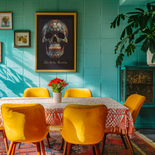 Poster Jour 3D du crâne mort, personnalisé