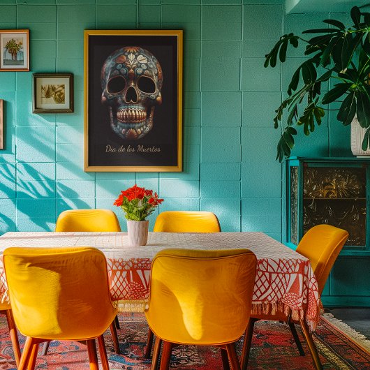 Poster Jour 3D du crâne mort, personnalisé