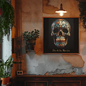 Poster Jour 3D du crâne mort, personnalisé