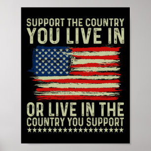Poster Jour 4 juillet Soutenez Le Pays Où Vous Vivez
