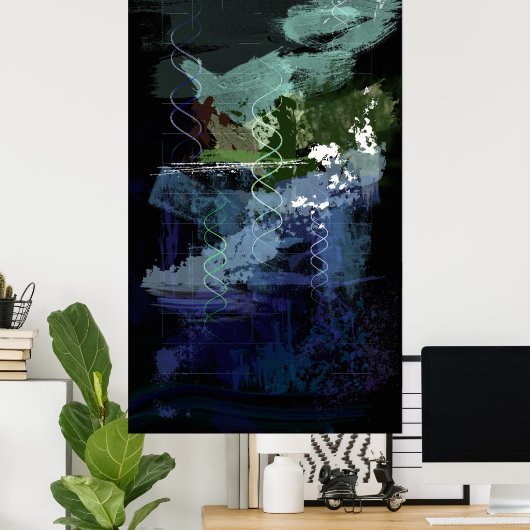 Poster Jour 5 de la Genèse : Créatures (Bureau à domicile)