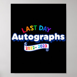 Poster Jour Autographes 2023 Enseignant de jardin d'enfan