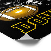 Poster Jour Black Gold Touch Football Jour Lycée (Coin)