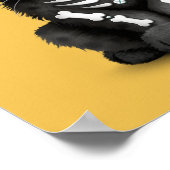 Poster Jour bleu turquoise de la panthère crâne morte de  (Coin)