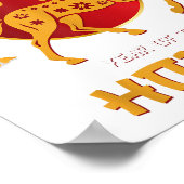 Poster Jour Chinois 2026 Année Du Cheval (Coin)