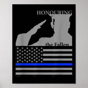 Poster Jour commémoratif des policiers _ Honte aux