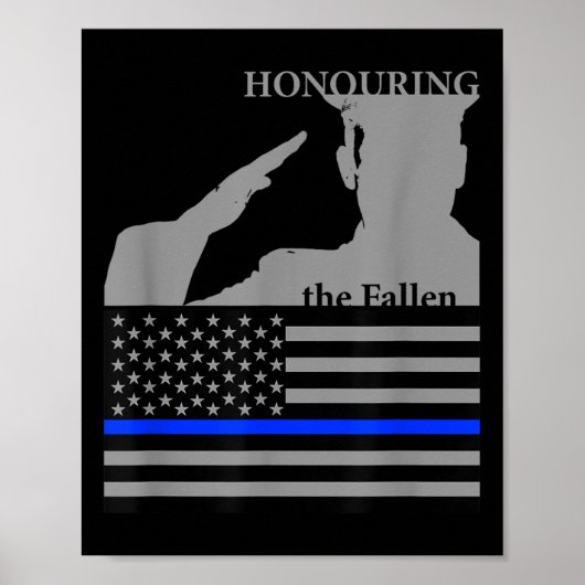 Poster Jour commémoratif des policiers _ Honte aux (Devant)