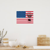 Poster Jour commémoratif, Drapeau des États-Unis (Cuisine)