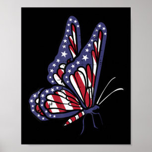 Poster Jour commémoratif du drapeau américain 4 juillet O