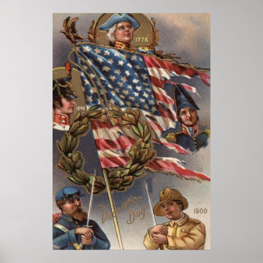 Poster Jour commémoratif militaire de la couronne américa (Devant)