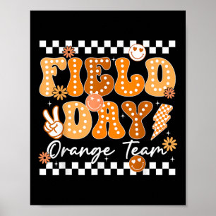 Poster Jour de campagne Orange Team Color Field Trier Tea