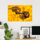 Poster Jour de commerçants cadeau - Bull et marché de l'o (Bureau à domicile)