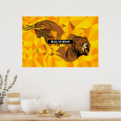 Poster Jour de commerçants cadeau - Bull et marché de l'o (Cuisine)