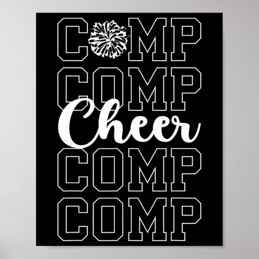 Poster Jour de comp de cheer Jour de compétition de cheer (Devant)