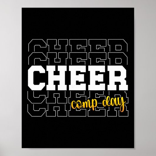 Poster Jour de comp de cheer Jour de compétition de cheer (Devant)