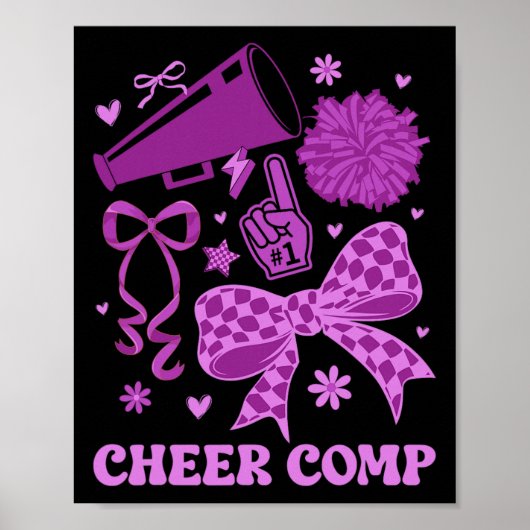 Poster Jour de comp de cheerleader Jour de compétition de (Devant)