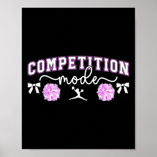 Poster Jour de compétition de cheer Mode jour de compétit (Devant)