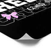 Poster Jour de compétition de cheer pour les fans de chee (Coin)