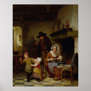 Poster Jour de crêpe, 1845