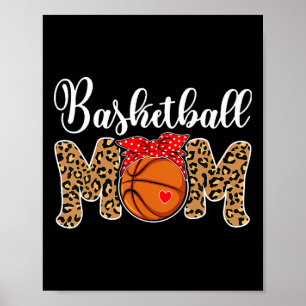 Poster Jour de jeu de filet à anneau Sketll Maman Mère Lé