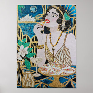 Poster Jour de la Coupe sur le port – Œuvre d'art origina