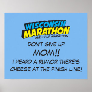 Poster Jour de la course du Marathon du Wisconsin