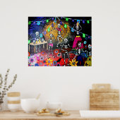 POSTER JOUR DE LA FIESTA MORTE (Cuisine)