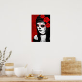 Poster Jour de la fille morte aux roses rouges (Cuisine)