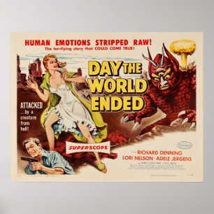 Poster Jour de la fin du monde Monster Horror Movie Annon