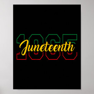 Poster Jour de la liberté 19 juin 1865 Afro-Américain Jun