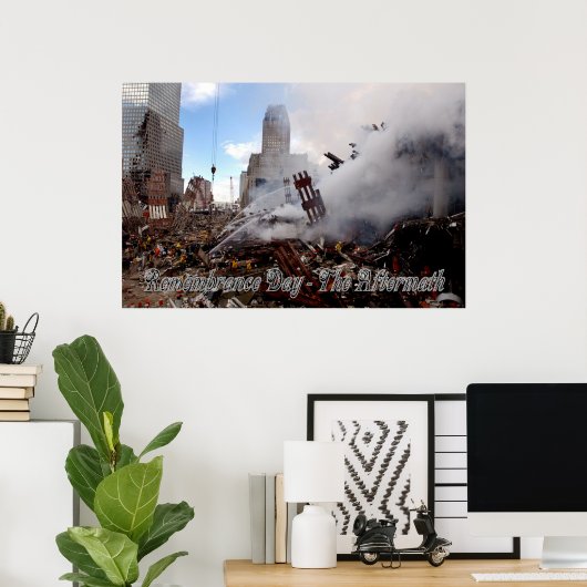 Poster Jour de la mémoire - Les conséquences (Bureau à domicile)