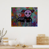 Poster Jour de la Peinture de Chihuahua Morte (Cuisine)
