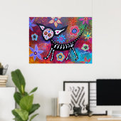 Poster Jour de la Peinture des Chiens de Compagnie Morts  (Bureau à domicile)
