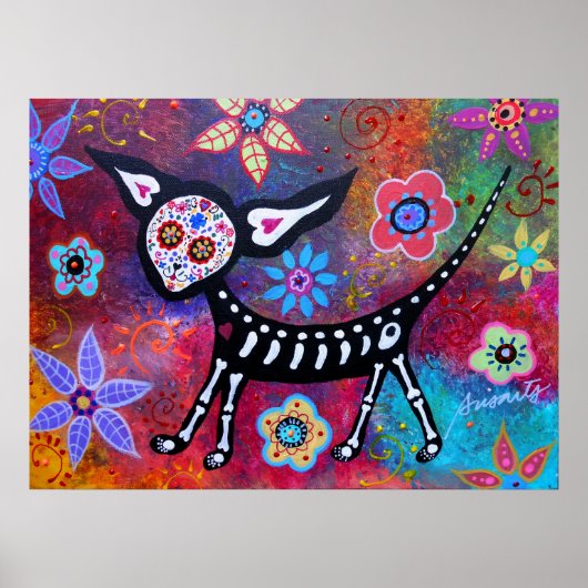 Poster Jour de la Peinture des Chiens de Compagnie Morts  (Devant)