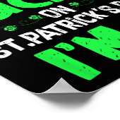Poster Jour de la Saint Patrick 9e anniversaire garçon fi (Coin)