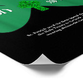 Poster Jour de la Saint-Patrick chrétien Trinité religieu (Coin)