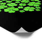 Poster Jour de la Saint Patrick Coeurs Shamrock Clover fe (Coin)