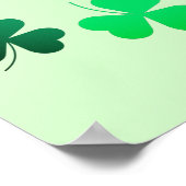 Poster Jour de la Saint Patrick de printemps vert irlanda (Coin)