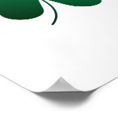 Poster Jour de la Saint Patrick de printemps vert irlanda (Coin)