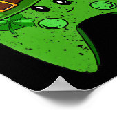 Poster Jour de la Saint Patrick de Shamrock du contrôleur (Coin)