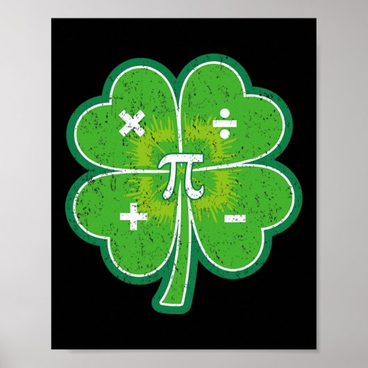 Poster Jour de la Saint Patrick du jour Saint Pattys Pi L (Devant)