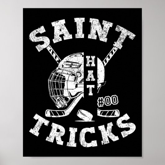 Poster Jour de la Saint Patrick Hockey Saint Casquette Tr (Devant)